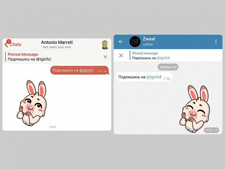 Telegram получит удобное новшество: закрепление сообщений в личной переписке